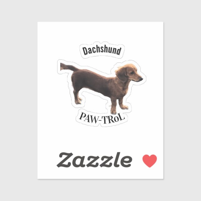 Dachshund Tass-trol Klistermärken (Ark)
