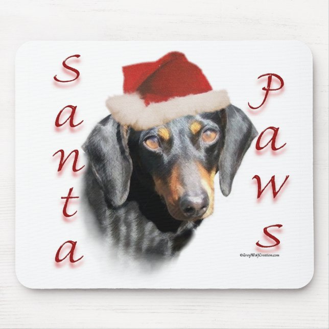 Dachshund Tassar (slät) Mousepad Musmatta (Framsidan)