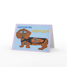 Dachshund tävlingshund KALLA MIG BARA BLIXTEN!