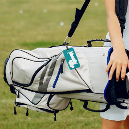Dachshund Teal Blue Luggage Resa Bag Märkre Bagagebricka