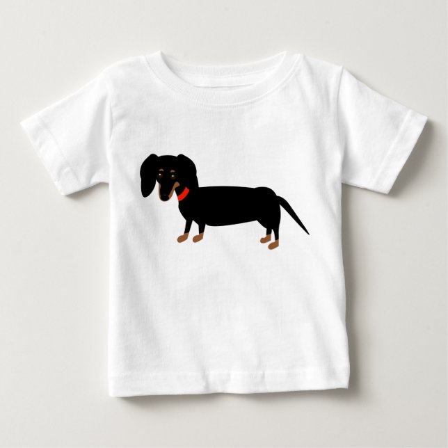 Dachshund Tee Shirt (Framsida)