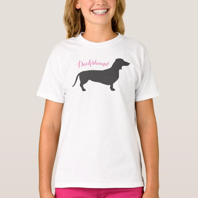 Dachshund Tee Shirt (Framsida)