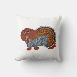 Dachshund Thanksgiving Turkiet Kudde
