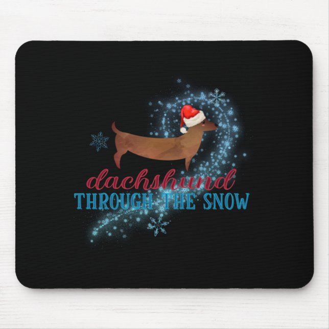 Dachshund Through The Snow Santa Dog Christmas T S Musmatta (Framsidan)