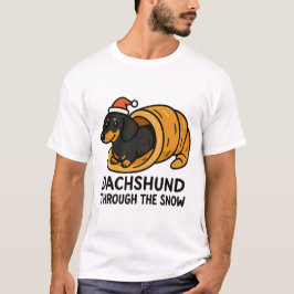 Dachshund Through The Snow T Shirt