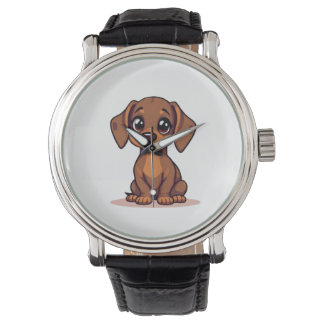 Dachshund Time biet Armbandsur