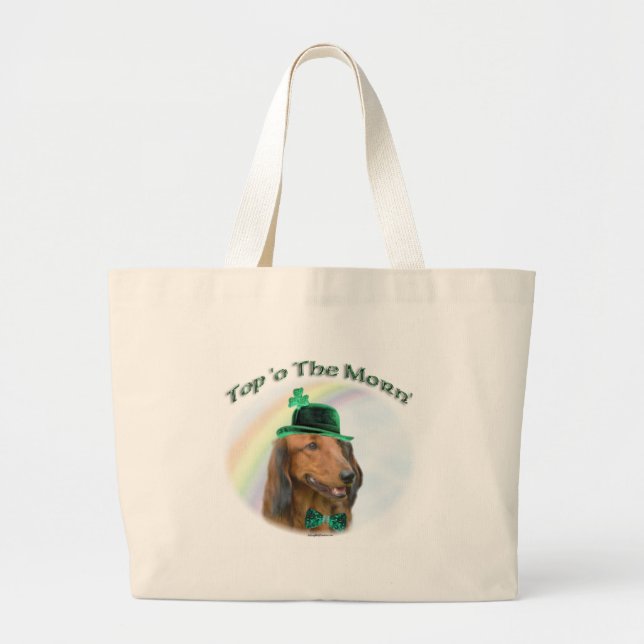 Dachshund Top of the Morn'; Dachshund St. Patrick Jumbo Tygkasse (Framsidan)