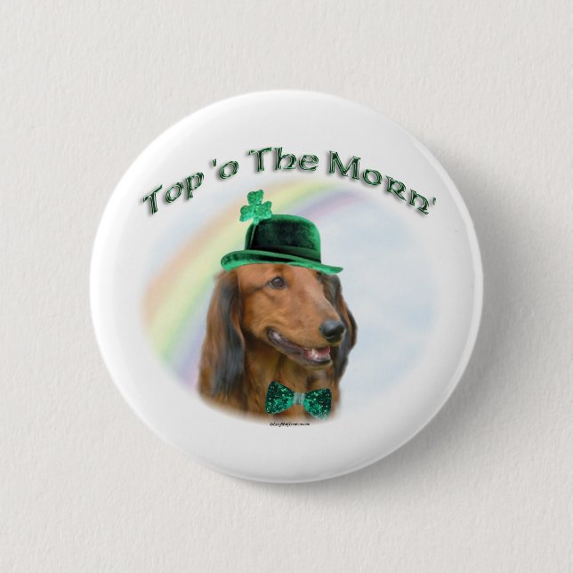 Dachshund Top of the Morn'; Dachshund St. Patrick Knapp (Framsida)
