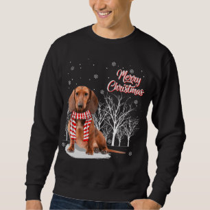 Dachshund Träd God jul Dachshund Julafton för Lång Ärmad Tröja