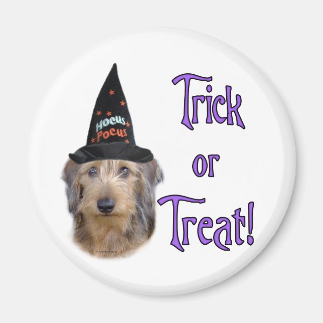 Dachshund (tråd) magnet (Framsidan)