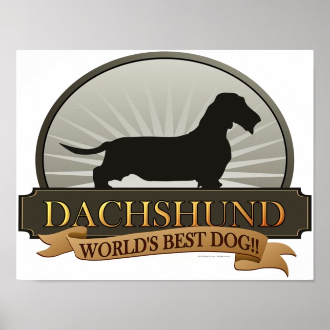 Dachshund [trådstyrd] poster (Framsidan)