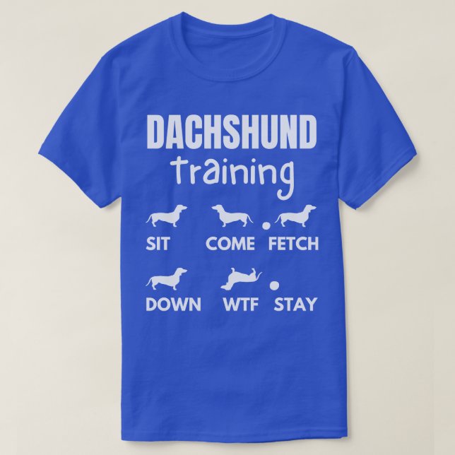 Dachshund Training Dachshund Hund Tricks 2 T Shirt (Design framsida)