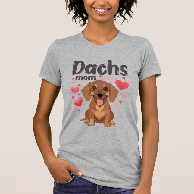 DACHSHUND TSHIRT T SHIRT (Framsida)