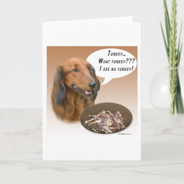 Dachshund Turkiet Helgkort (Framsida)