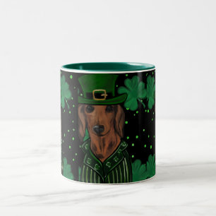 DACHSHUND Två-Tonad MUGG