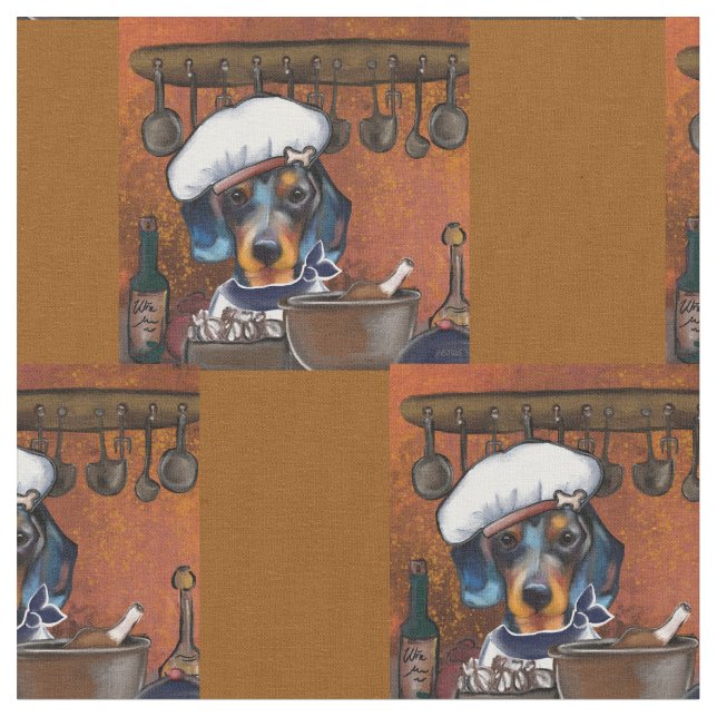 Dachshund  tyg (Närbild)
