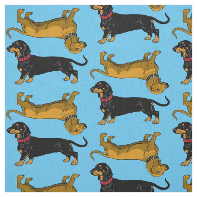 dachshund tyg (Provkarta)