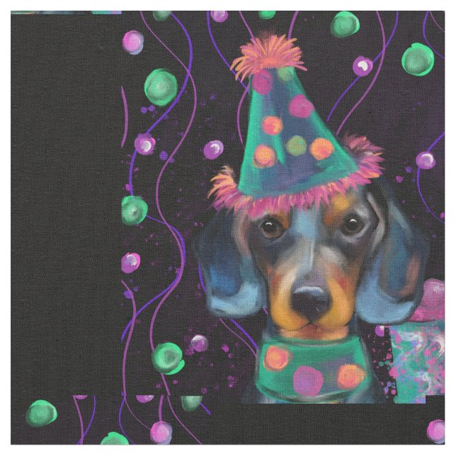 Dachshund  tyg (Närbild)