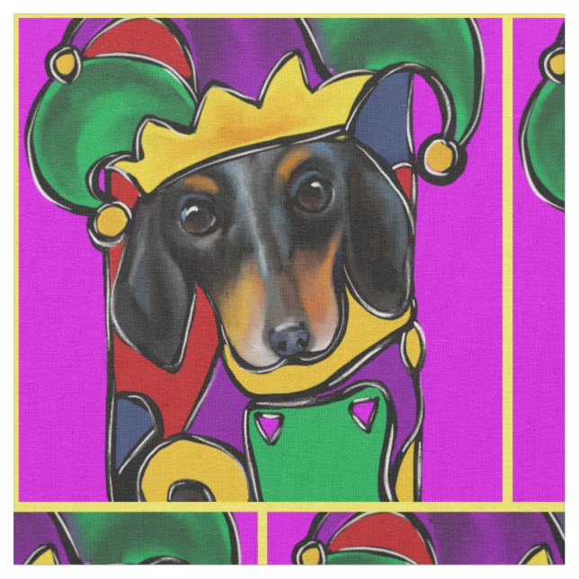 Dachshund  tyg (Närbild)