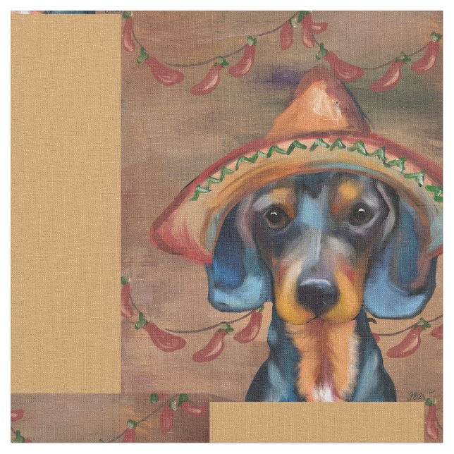 Dachshund  tyg (Närbild)