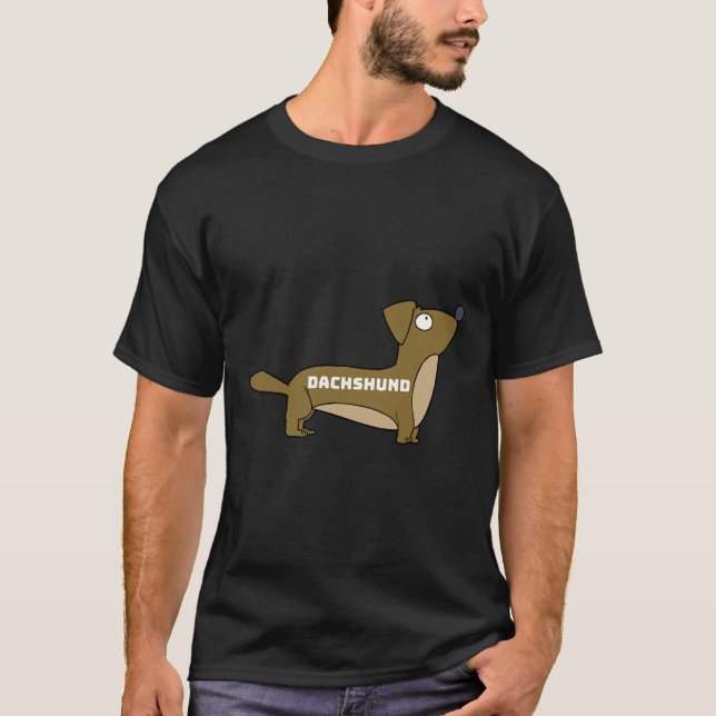 Dachshund Underbara Hund Fantastisk T Shirt (Framsida)