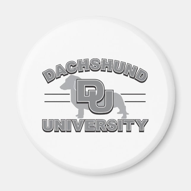 Dachshund Universiteten Magnet (Framsidan)