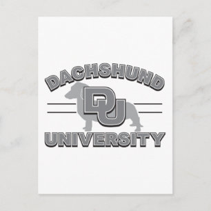 Dachshund Universiteten Vykort