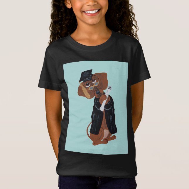 Dachshund-utexaminerad T Shirt (Framsida)