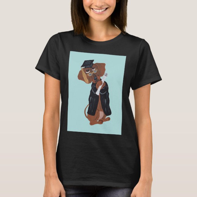 Dachshund-utexaminerad T Shirt (Framsida)