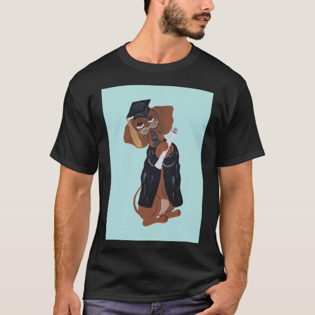 Dachshund-utexaminerad T Shirt (Framsida)