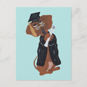 Dachshund-utexaminerad Vykort