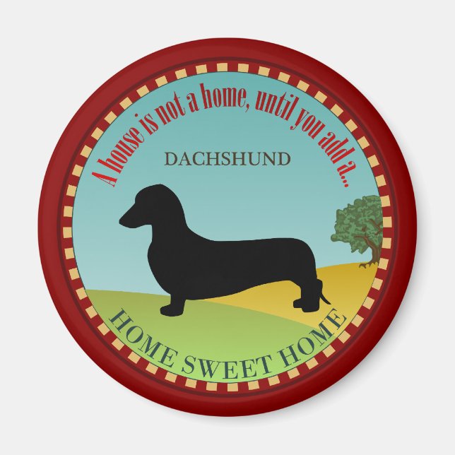 Dachshund [Utjämna] Magnet (Framsidan)