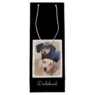 Dachshund (utjämnad) - Originalteckning av Hund