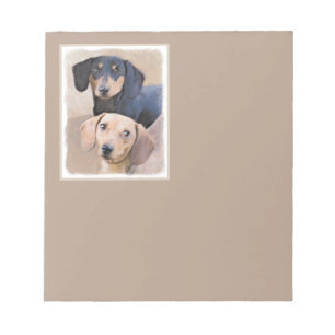 Dachshund (utjämnad) - Originalteckning av Hund Anteckningsblock