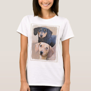 Dachshund (utjämnad) - Originalteckning av Hund T Shirt