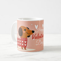 Dachshund Valentindagen Mugg