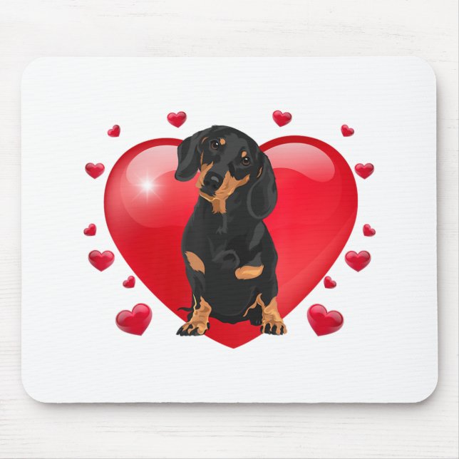 Dachshund Valentines day Gif Distress Mamma Hund L Musmatta (Framsidan)