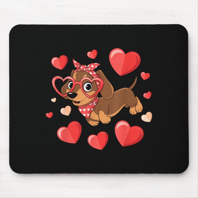 Dachshund Valentines Day Wiener Dog Lover Weenie H Musmatta (Framsidan)