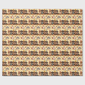Dachshund-valpar Fall Färger Presentpapper