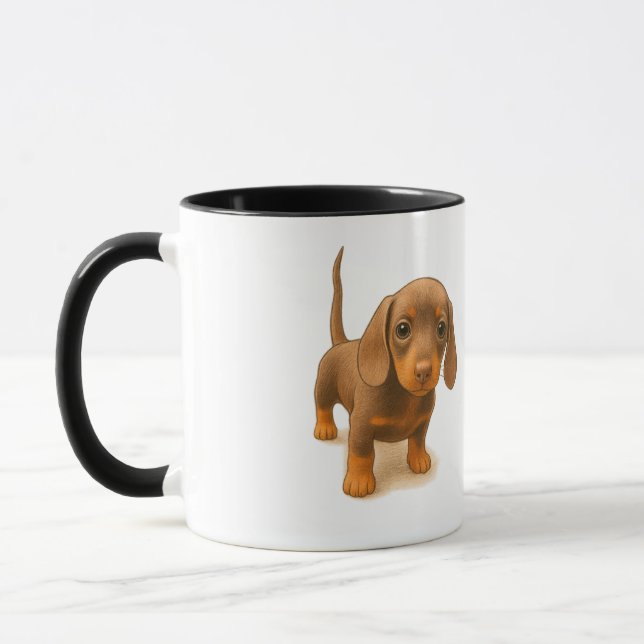 Dachshund Vänligen ta med mig! Mugg (Vänster)