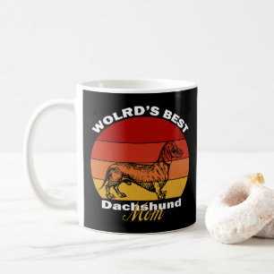 Dachshund - Världens Bästa Dachshund Mamma Kaffemugg