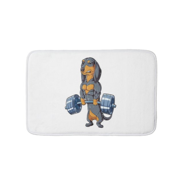 Dachshund viktning badrumsmatta (Framsidan)