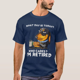 Dachshund, vilken dag är det i dag som bär mig, "M T Shirt