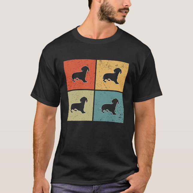 Dachshund Vintage  2 T Shirt (Framsida)