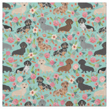 Dachshund Vintage Blommigtar