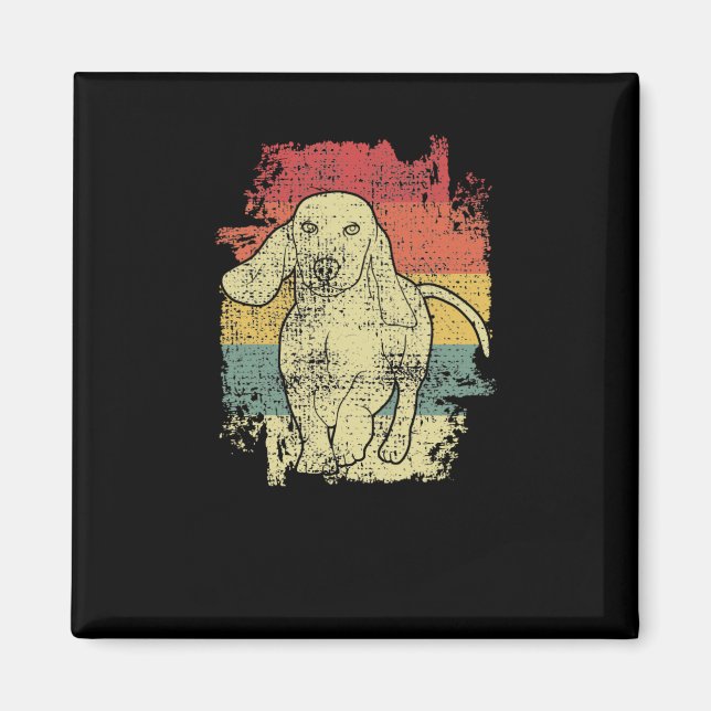 Dachshund Vintage Magnet (Framsidan)