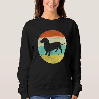 Dachshund Vintage Retro 80s Doxie Hund Hund Pappa T Shirt