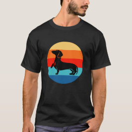 Dachshund Vintage Sunset T Shirt