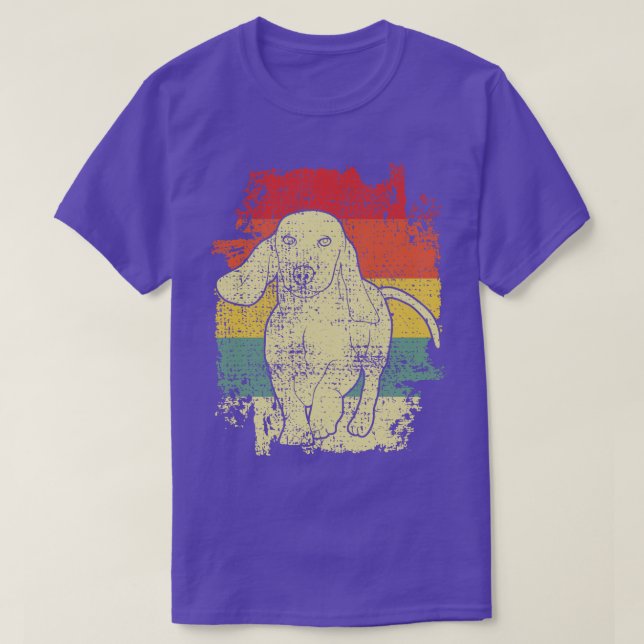 Dachshund Vintage T Shirt (Design framsida)