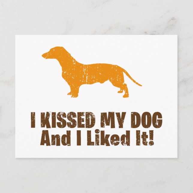 Dachshund Vykort (Framsida)